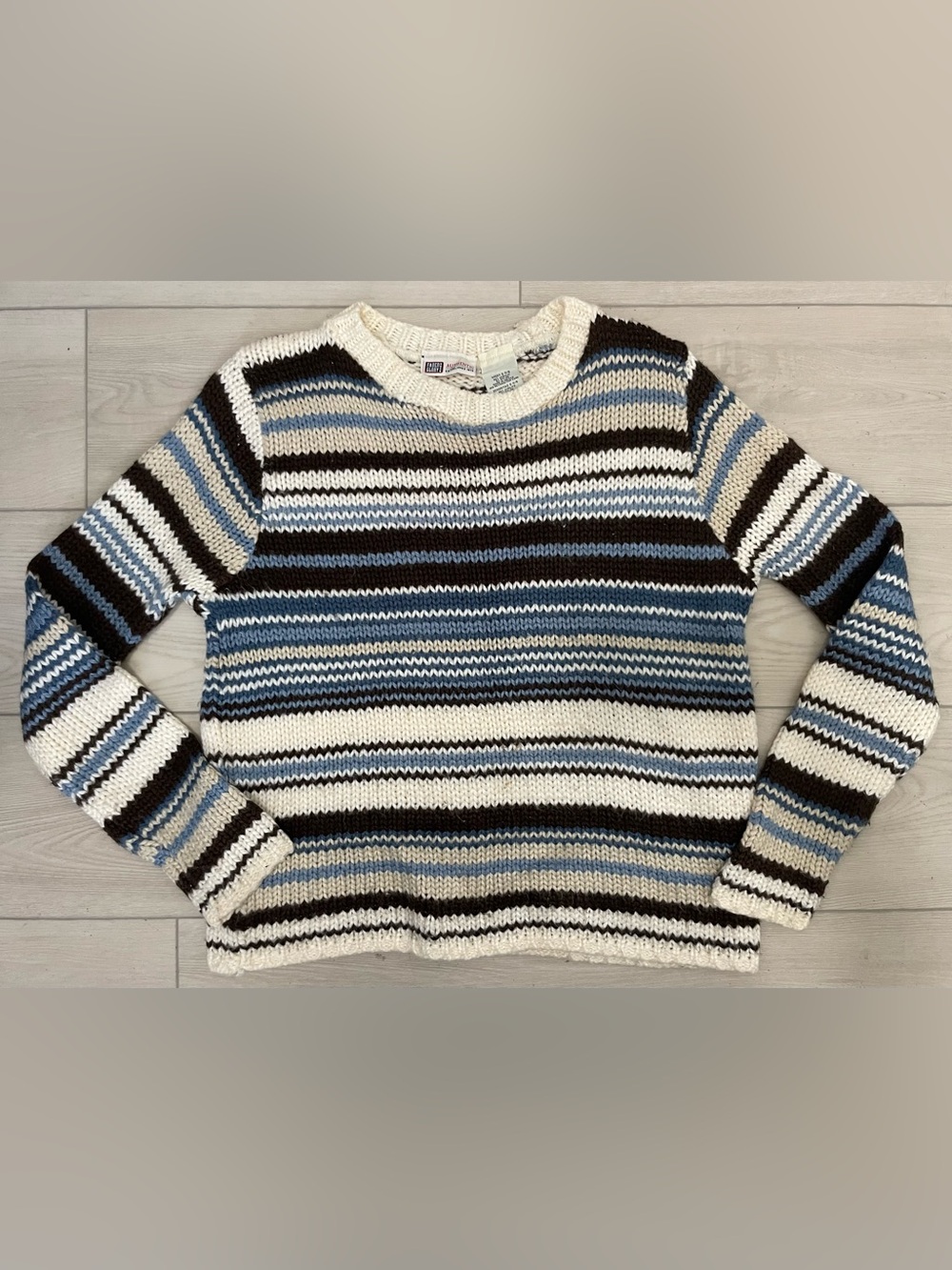 Faded Glory Vintage Striped Crewneck Sweater